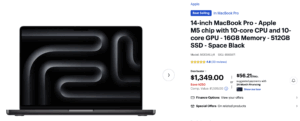 Best Buy M5 MacBook Pro $350 off