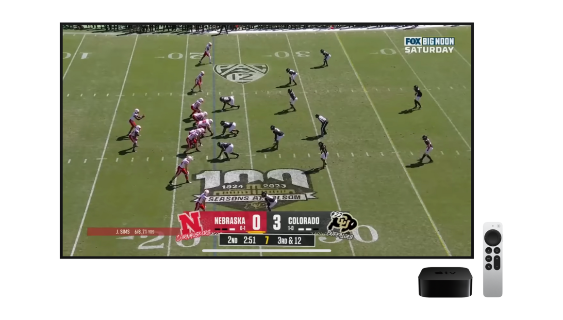 Apple TV 4K users can stream three games in 4K for Week 1 of the college football season
