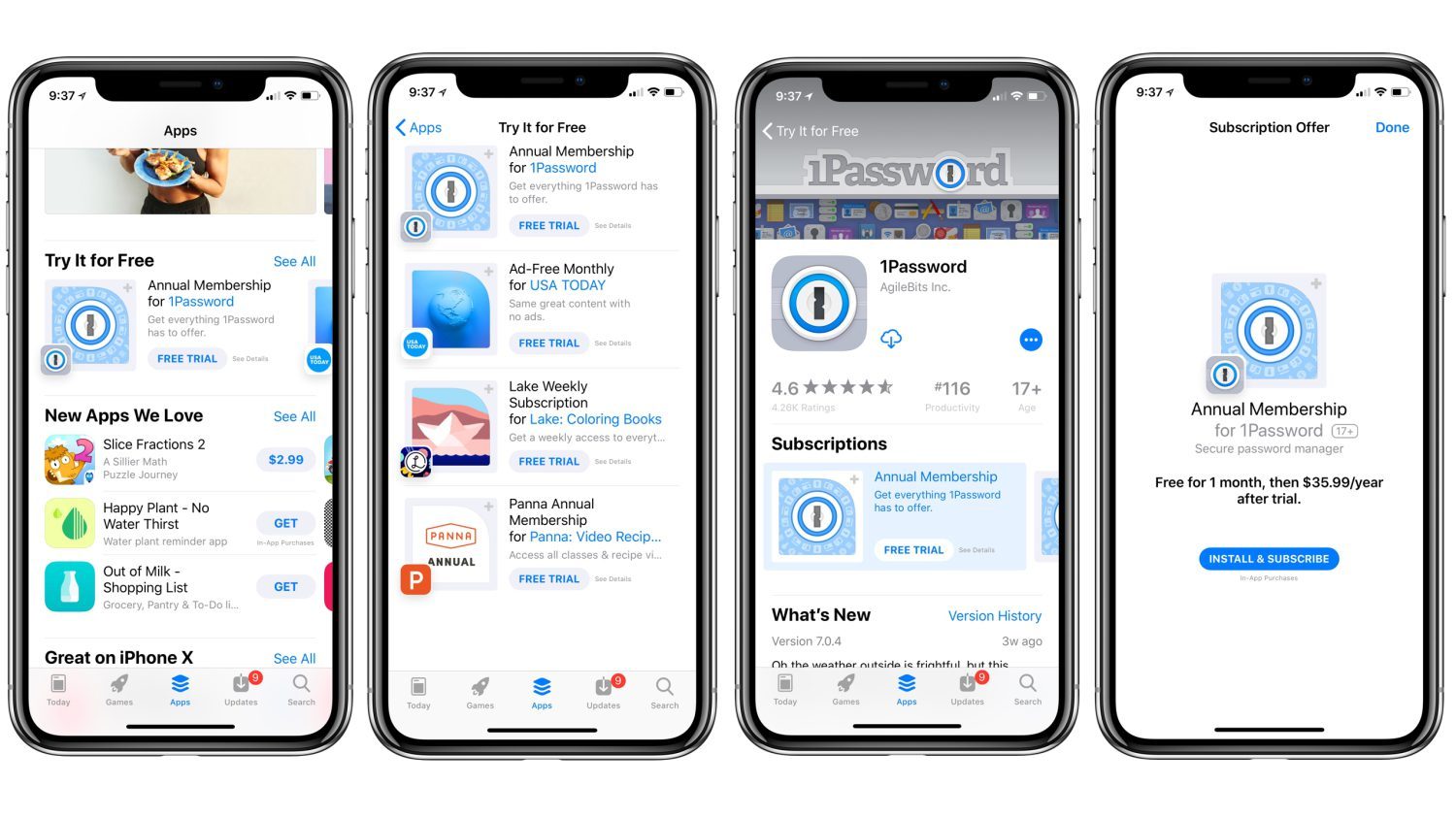 app store trial
