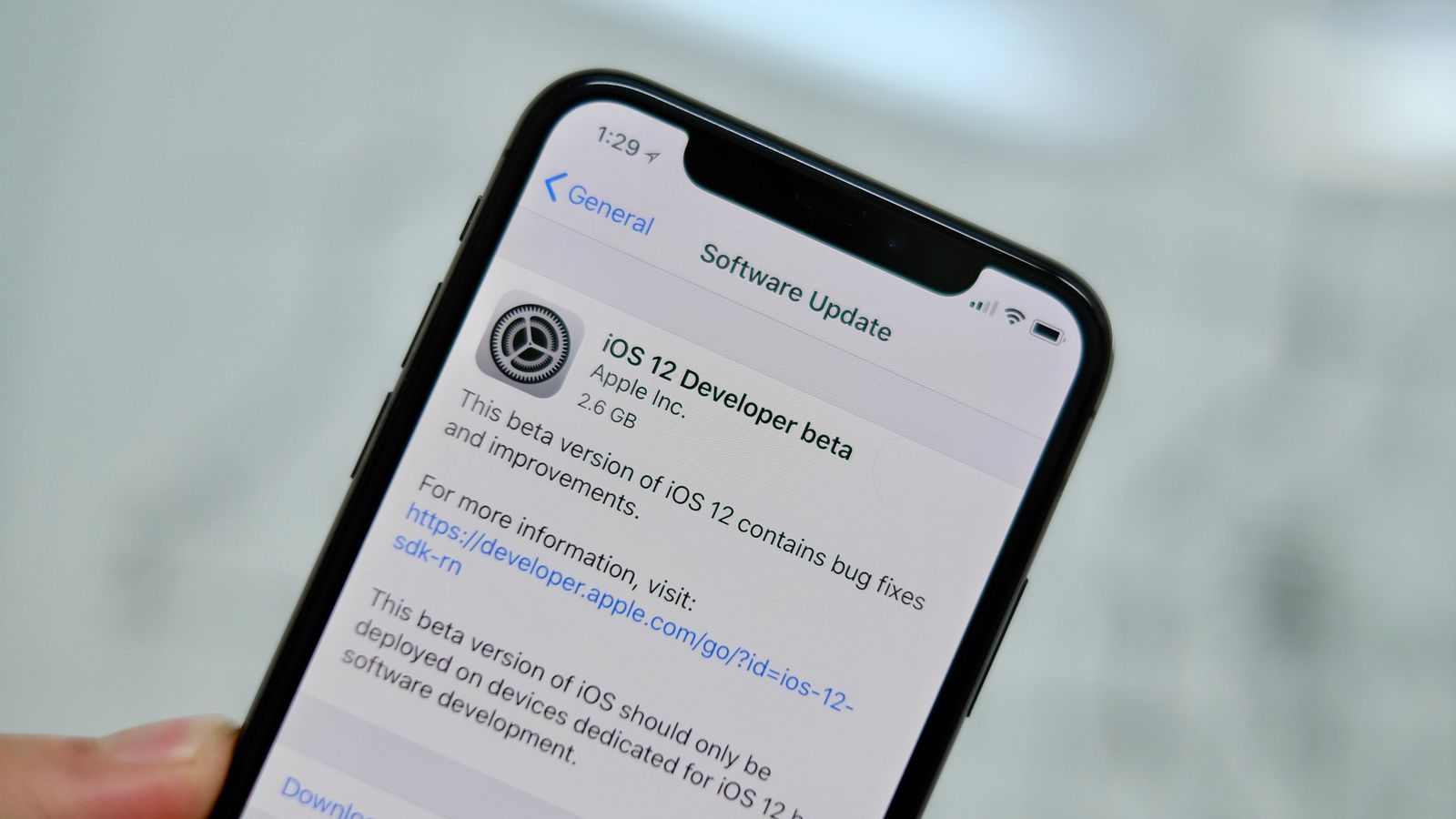 ios 12 developer beta 1