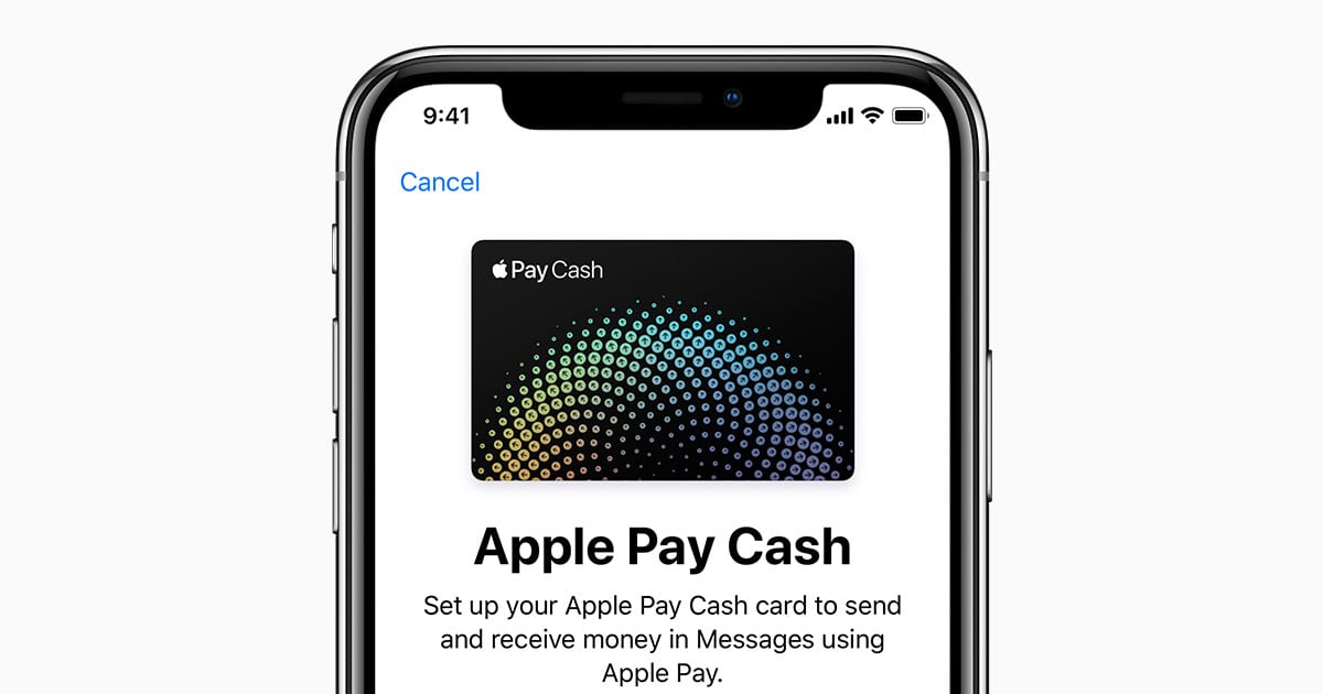 ios12 iphone x settings wallet apple pay cash set up social card