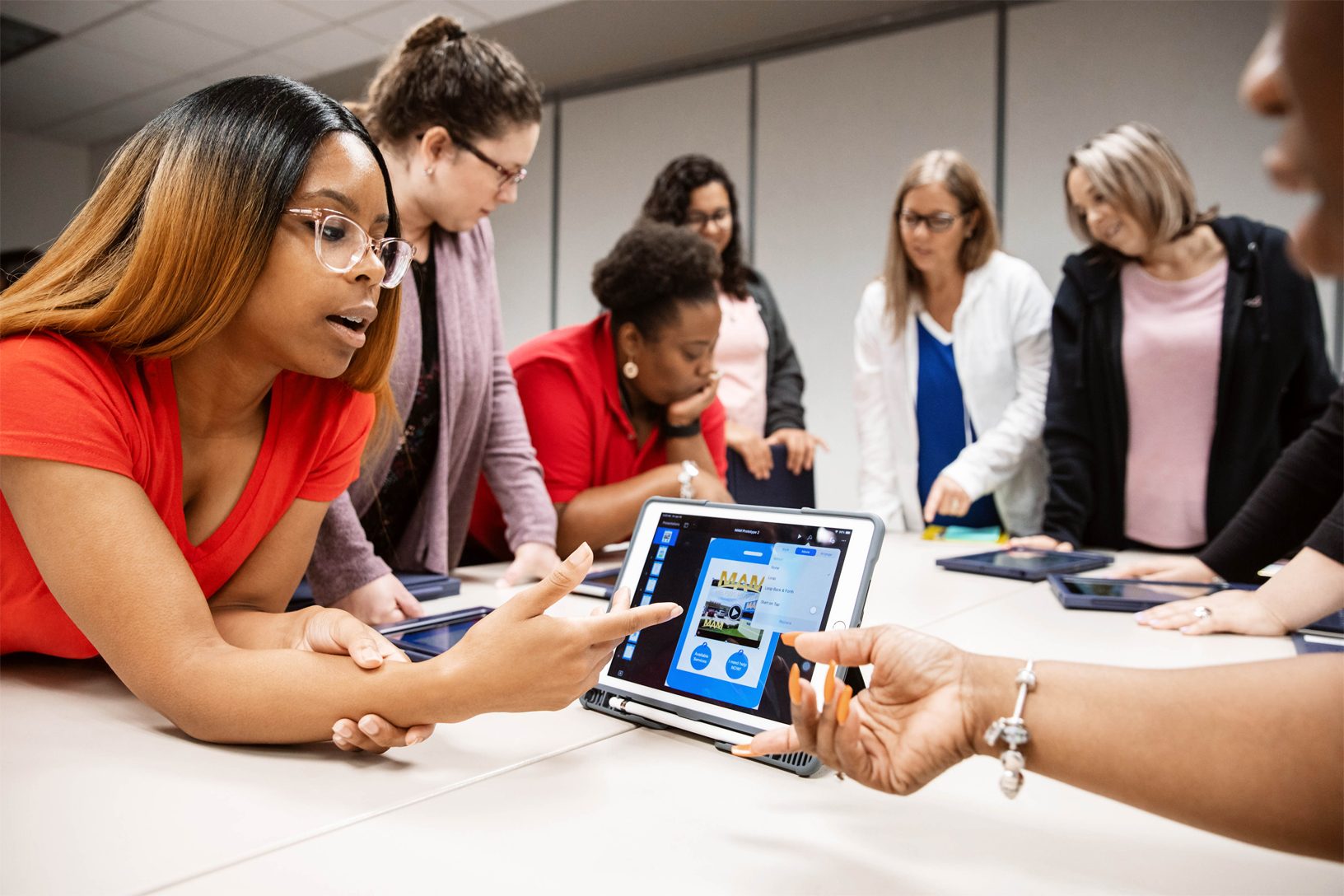 Apple Teacher Coding Academies in Houston work on app prototypes 08072019 big