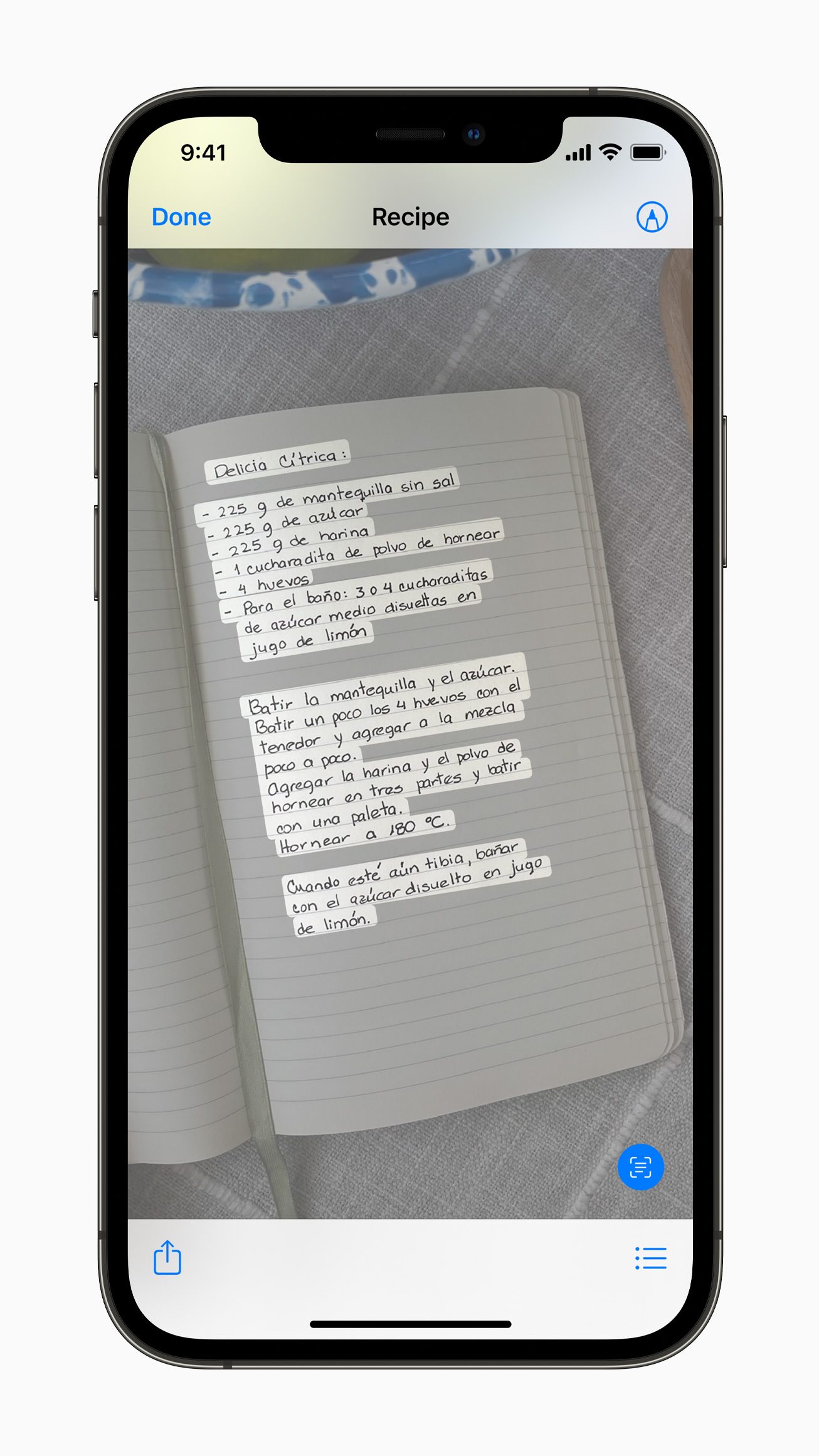 Live Text on iOS 15