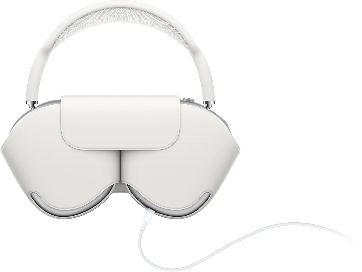 Airpods Max plugged in via lightning