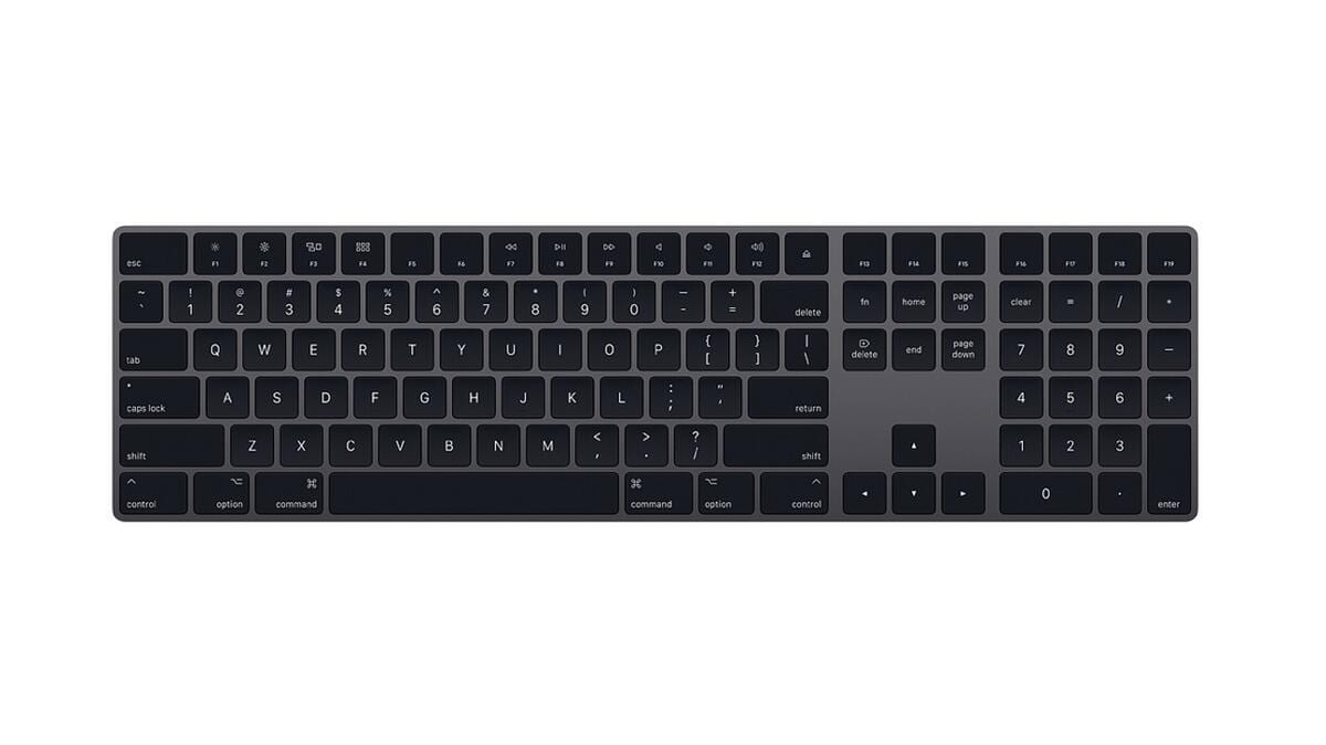 apple keyboard w numeric keypad