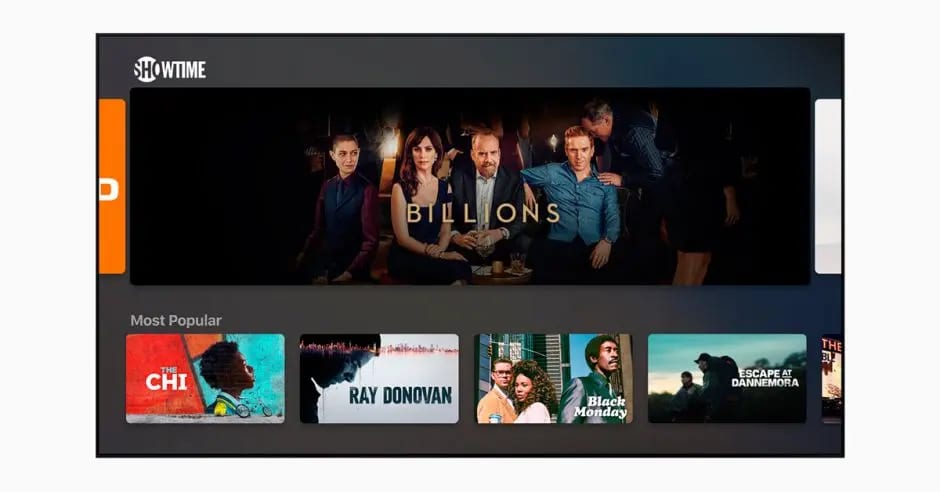 Apple offering 30-day free trial of Showtime via Apple TV Channels