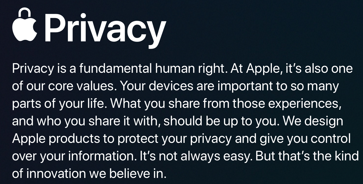 Apple Privacy