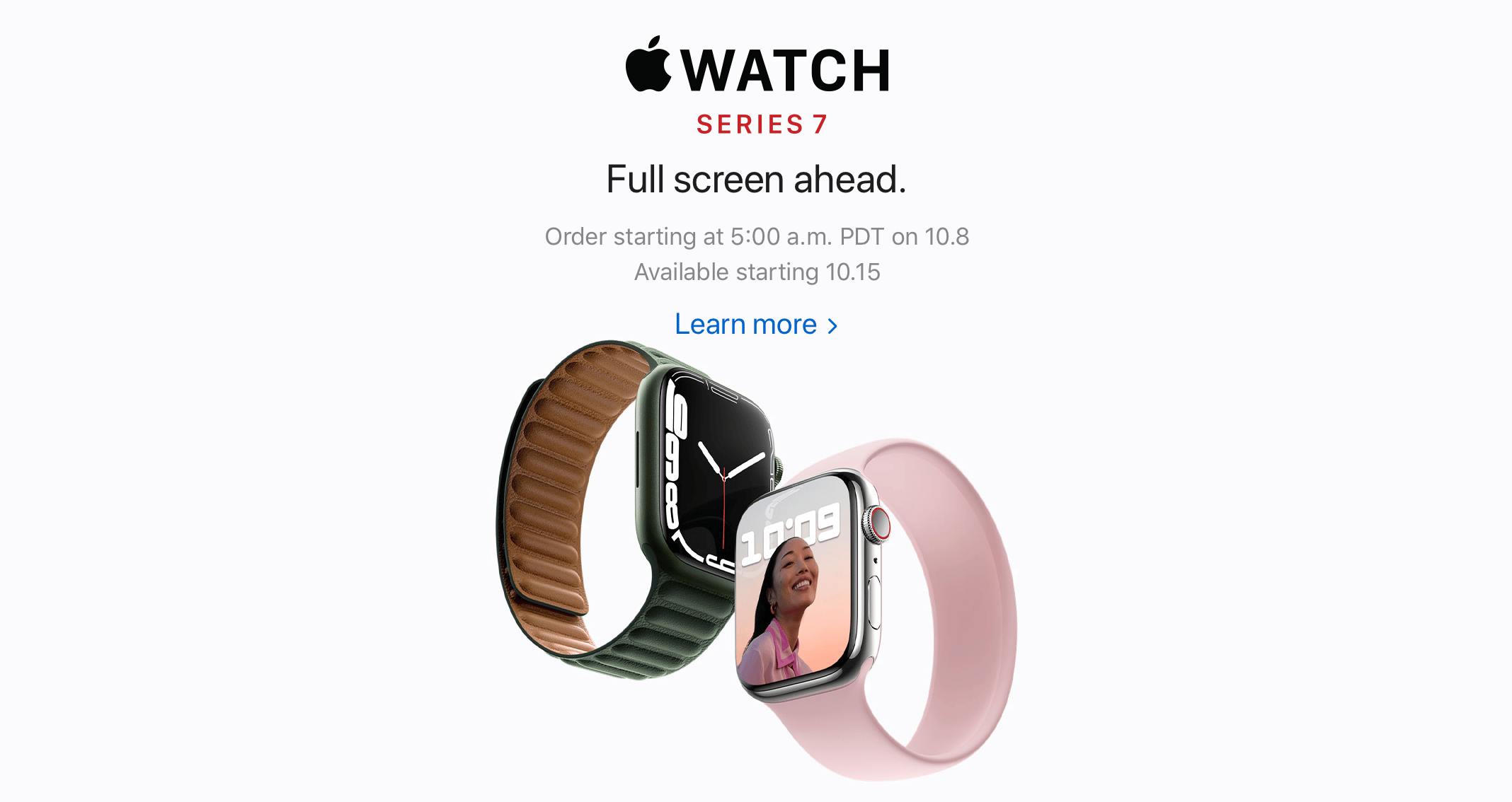 Apple Watch S7 order date