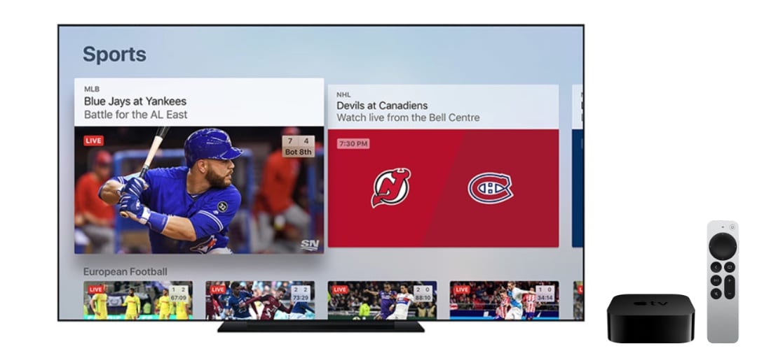 Apple TV sports 