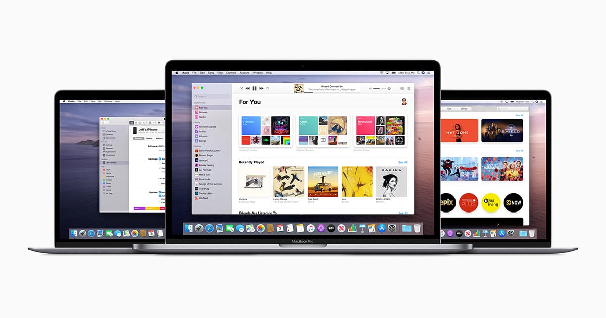 macos catalina music tv finder social card