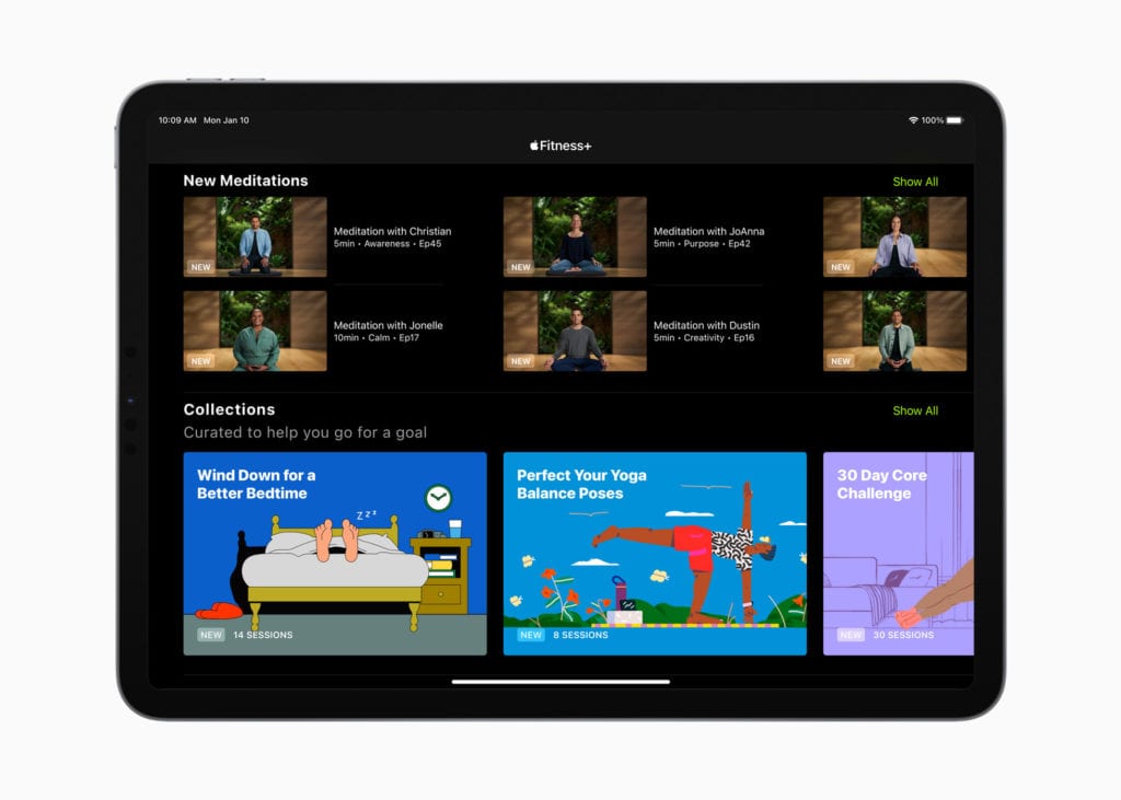 Apple Introduces Fitness+ Collections, and Time to Run starting January 10