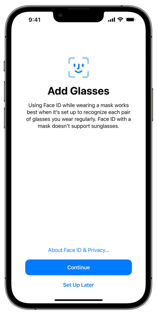 iPhone 13 Pro Max Add Glasses