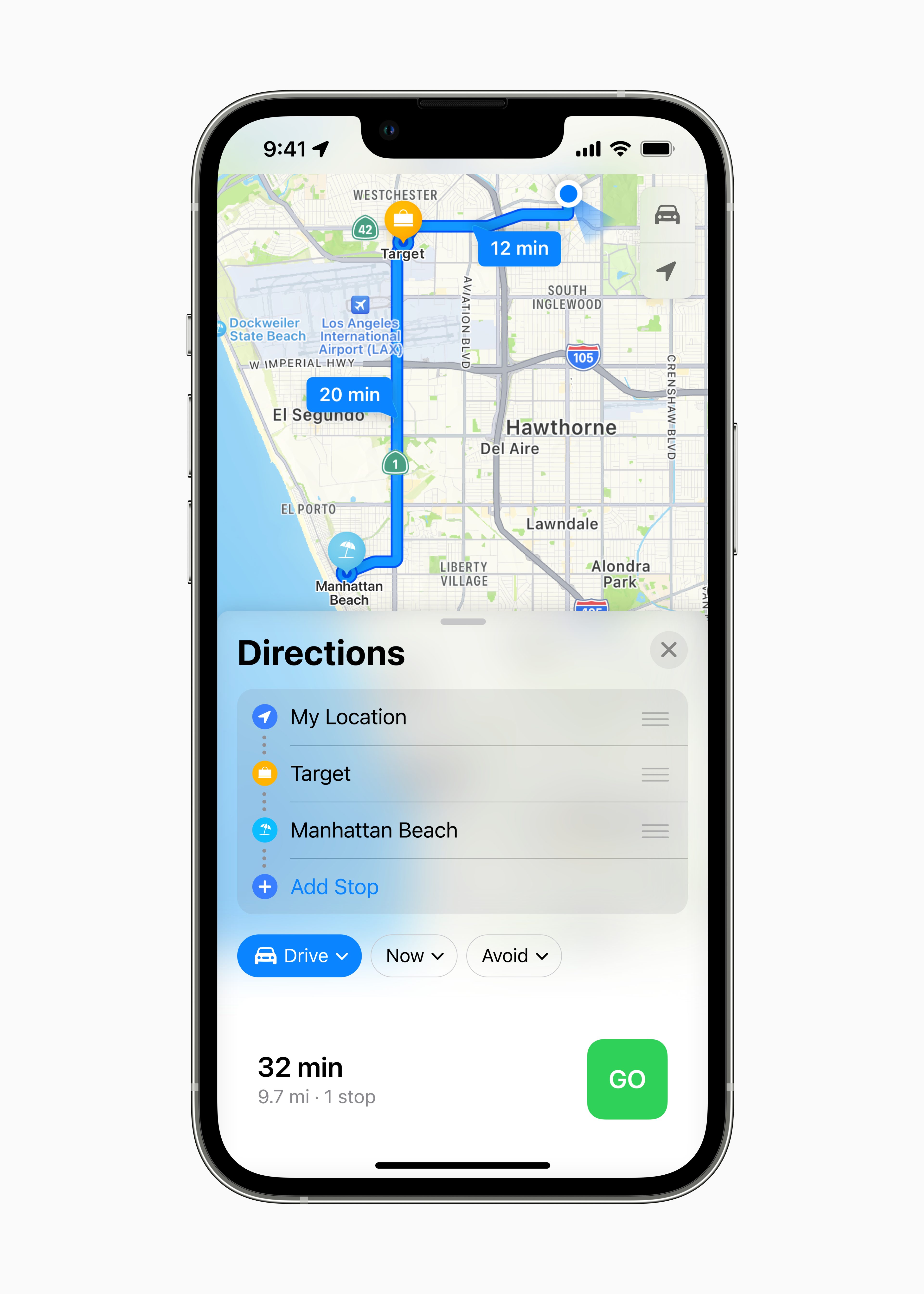 Apple WWDC22 iOS16 Maps multistop routing 220606