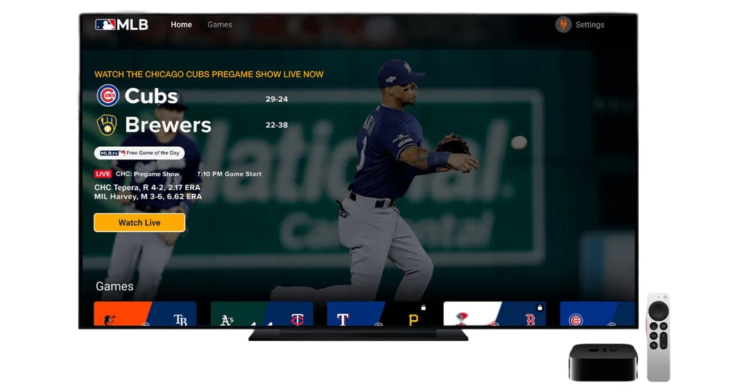 MLB Apple TV