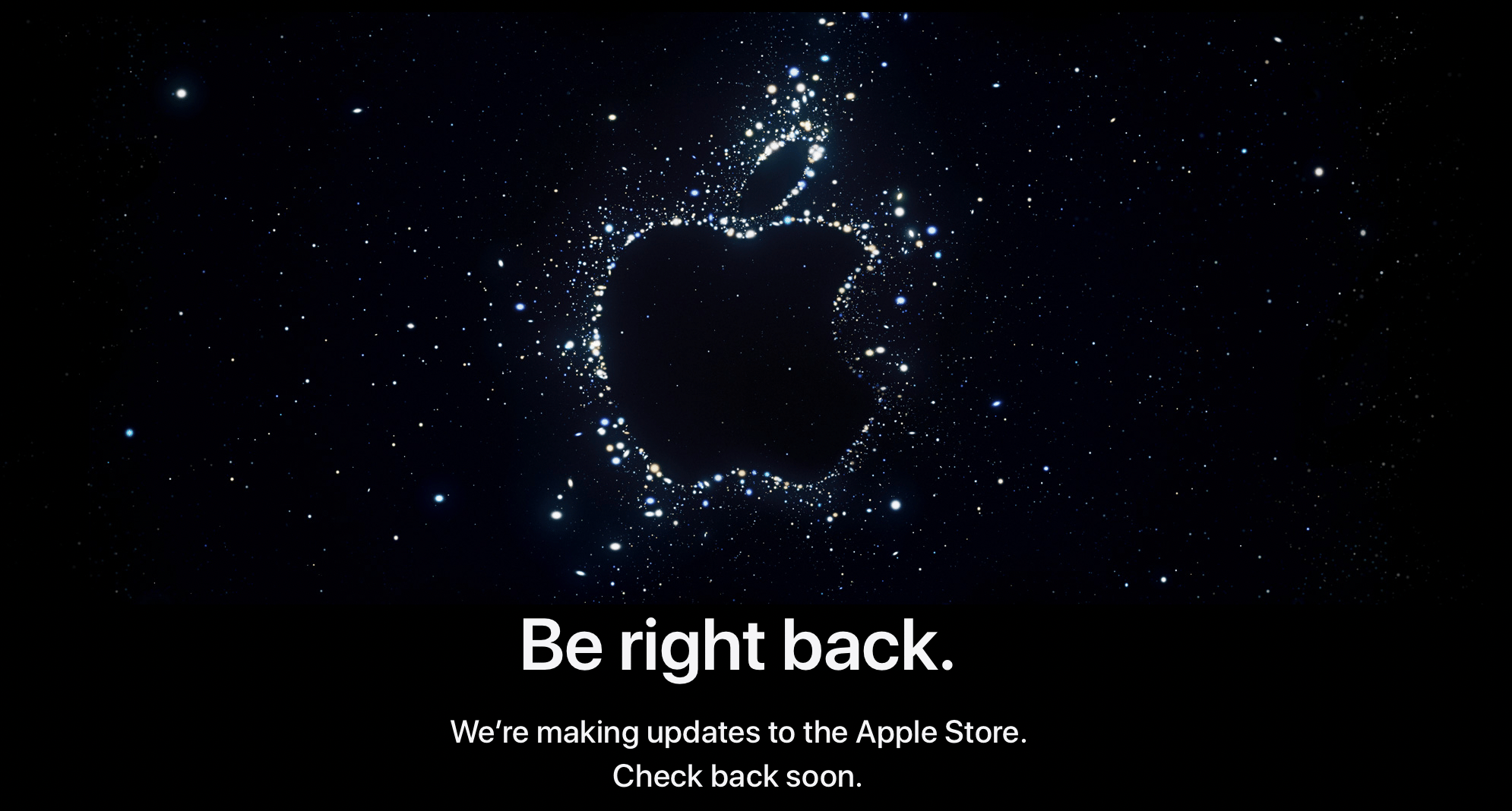 Apple Online Store Down ahead of event