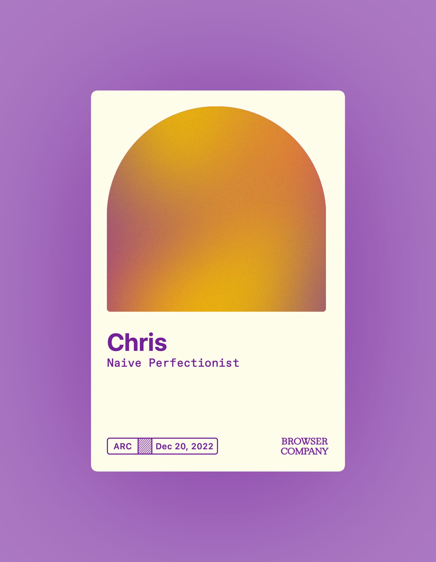 The Browser Company of New York Membership Card