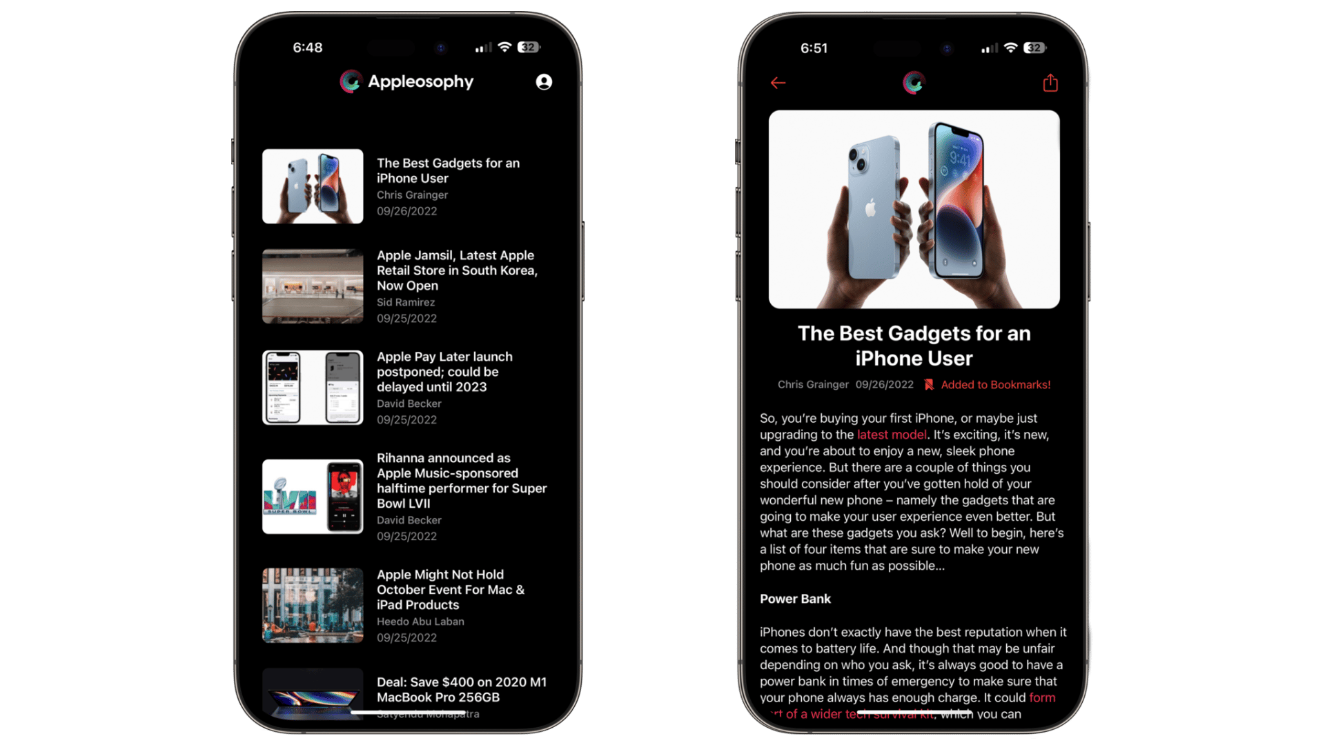 Appleosophy App on iPhone is now available from the App Store!