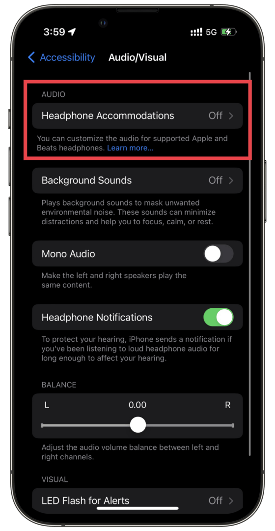 Customized Transparency Mode on AirPods Pro
