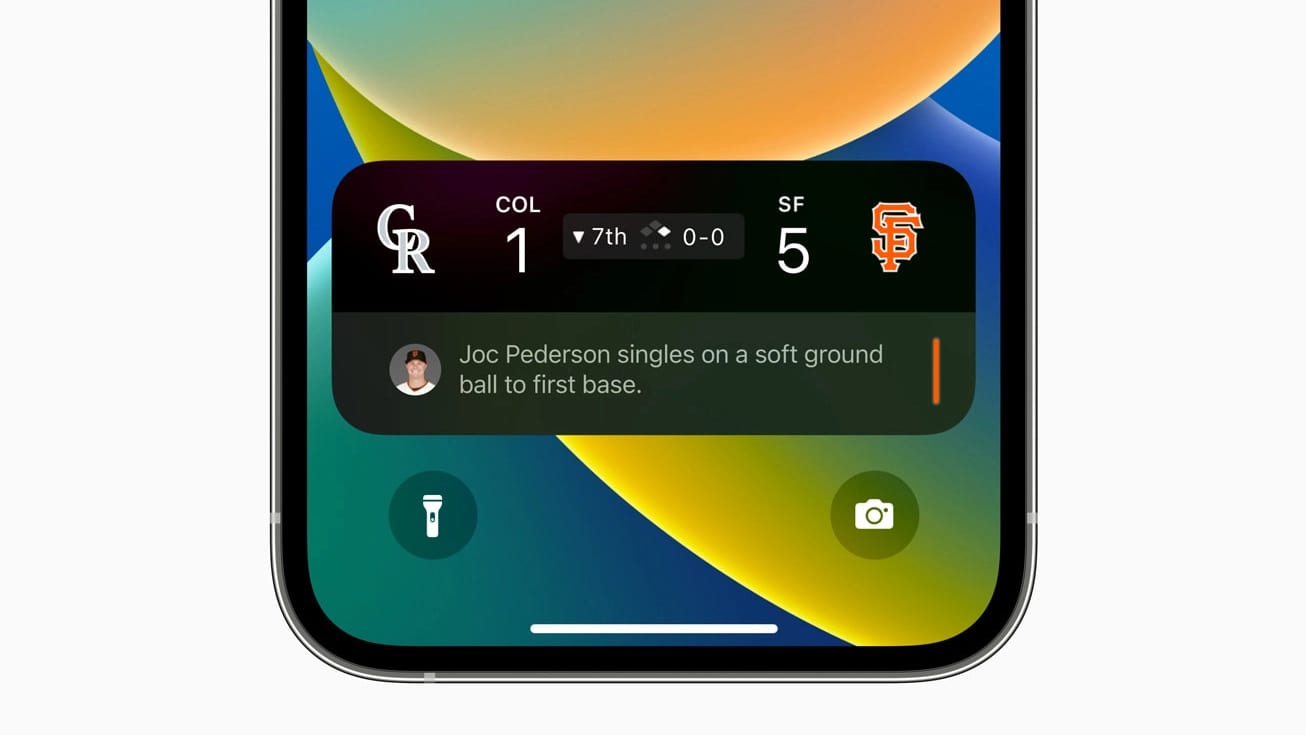 MLB app gets Live Activities functionality