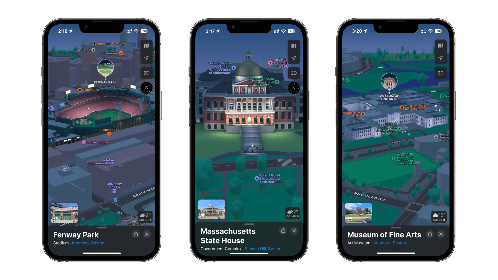 Apple Maps: Detailed City Experience rolls out to Boston