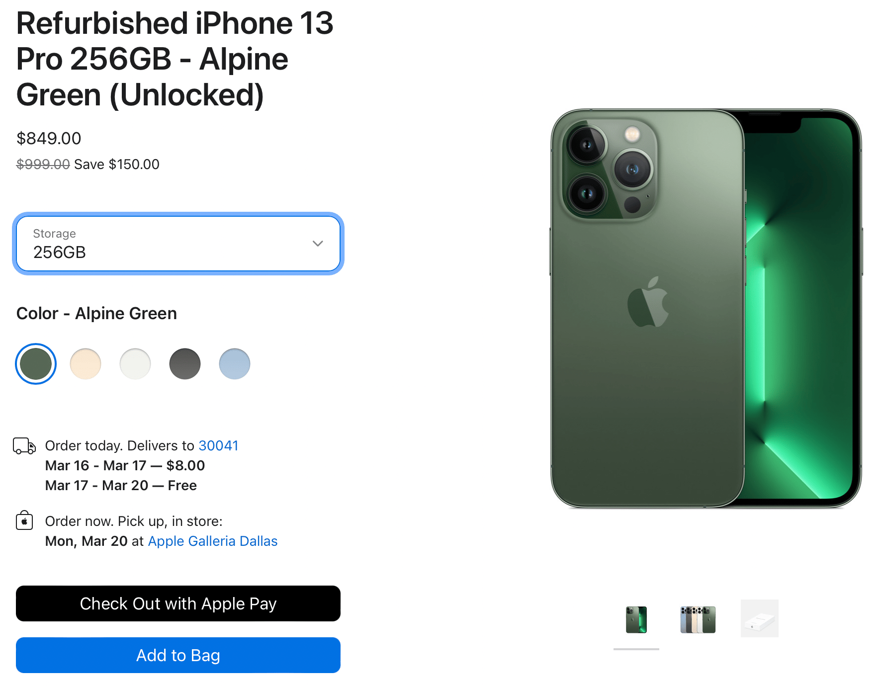 iPhone 13 and iPhone 13 Pro Available in Apple Certified Refurbished