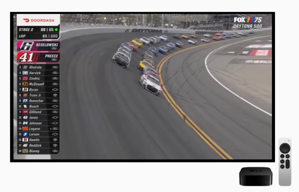 Apple TV 4K users can stream multiple NASCAR races in 4K this May