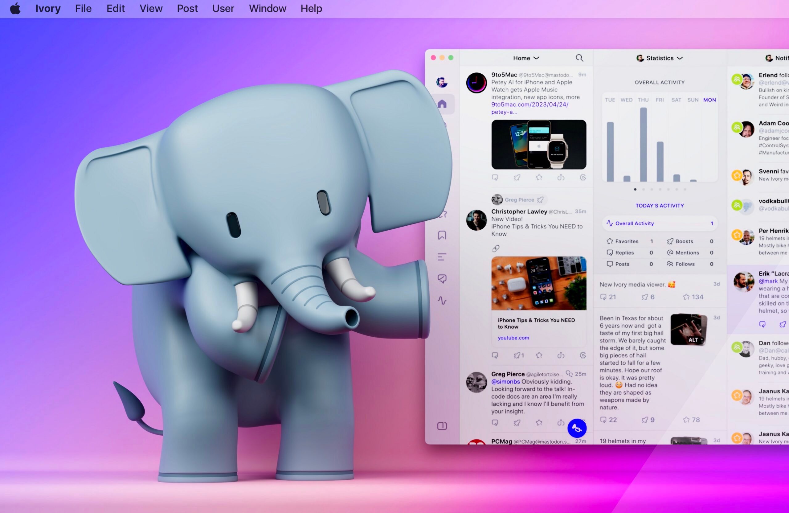 Tapbots releases new Ivory for Mac Mastodon app