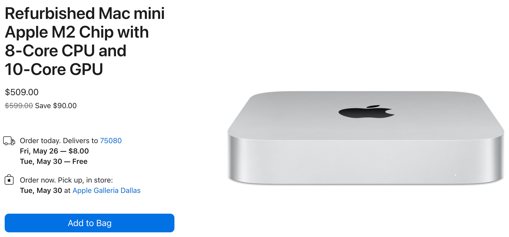 M2 Mac mini Now Available at Apple Certified Refurbished