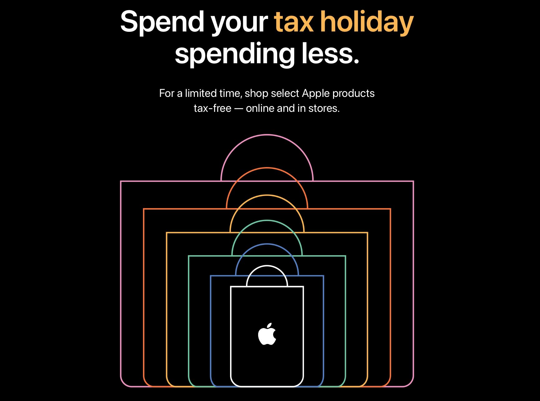 Apple announces 2023 sales tax-free holiday sale and applicable products