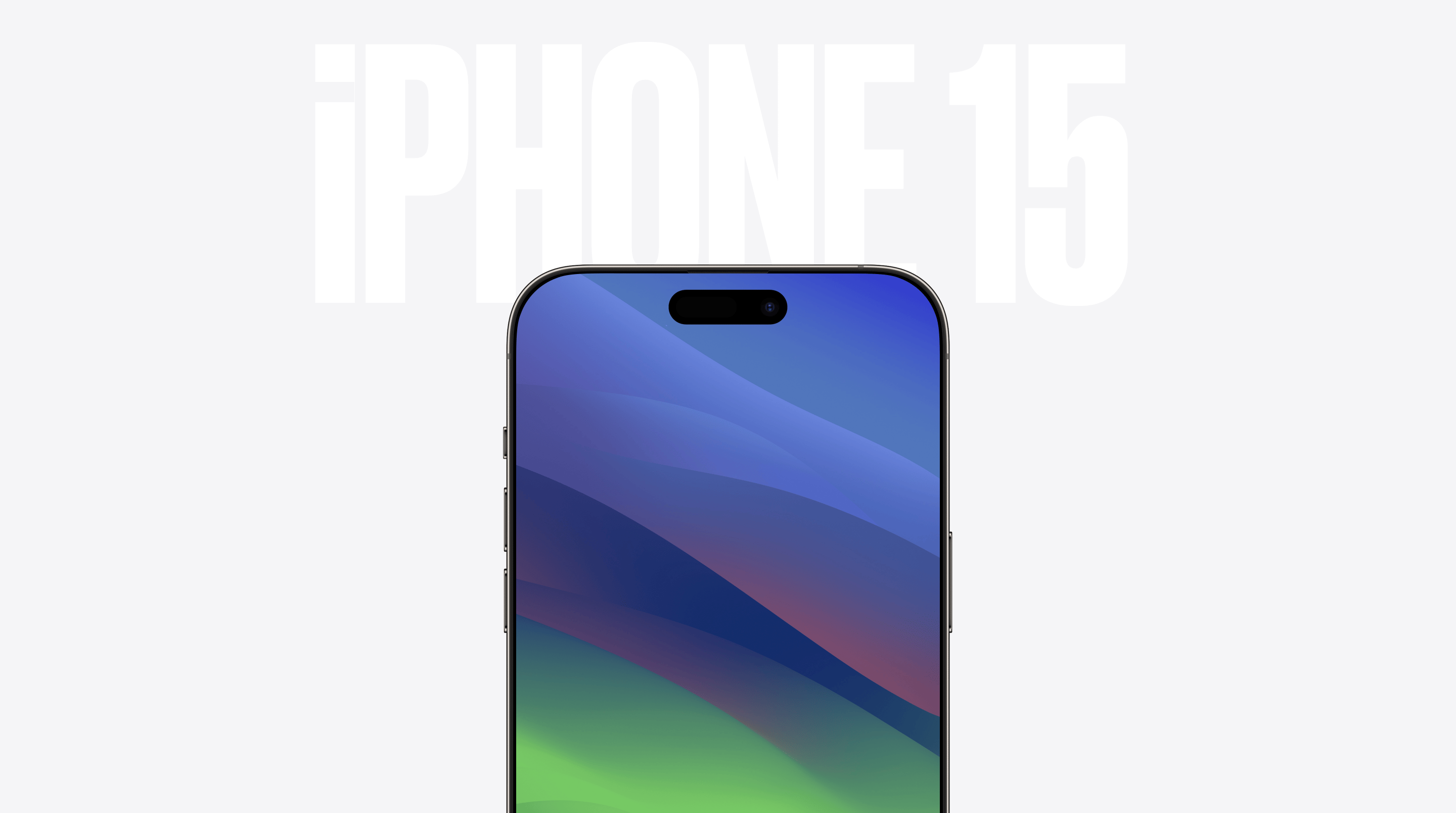 iPhone 15 render.