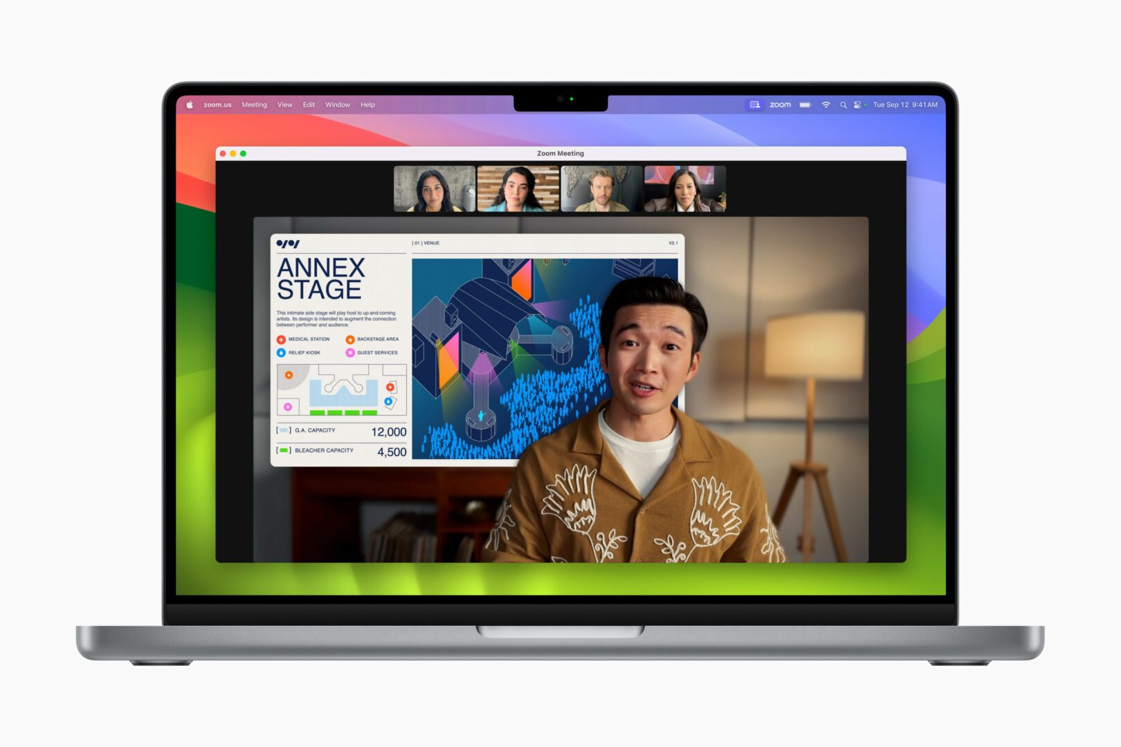 macOS Sonoma Presenter Overlay