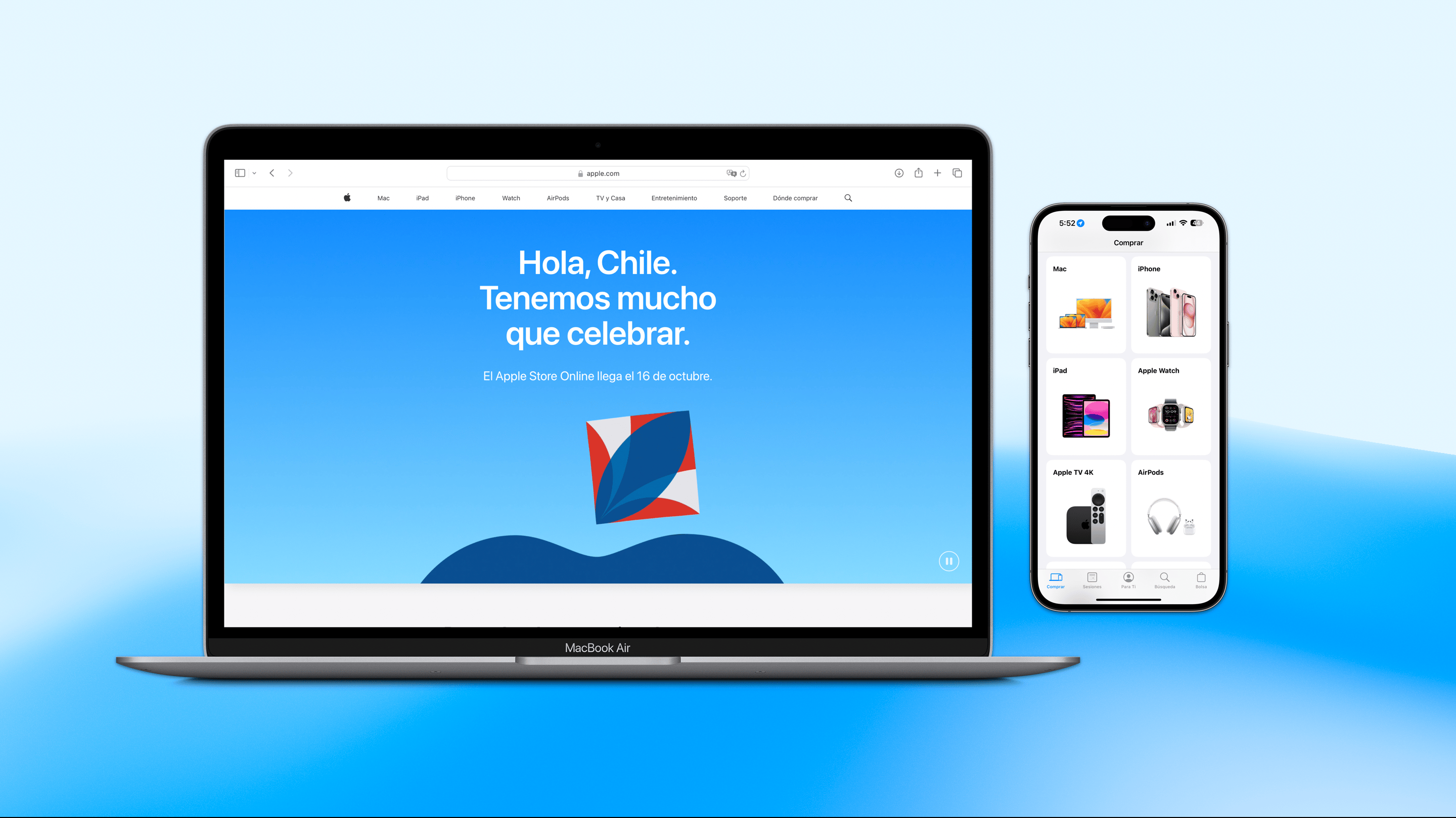 Â¡Hola Chile! Apple is announcing the upcoming opening of the Apple Online Store in Chile