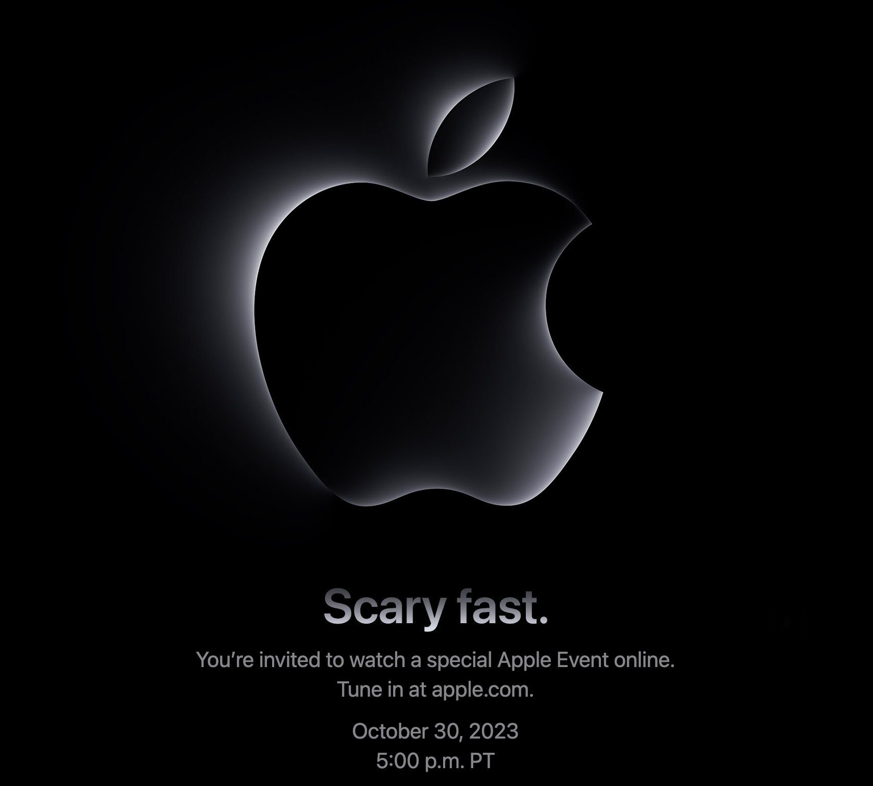 Apple Unveils ‘Scary Fast’ Event Scheduled for October 30