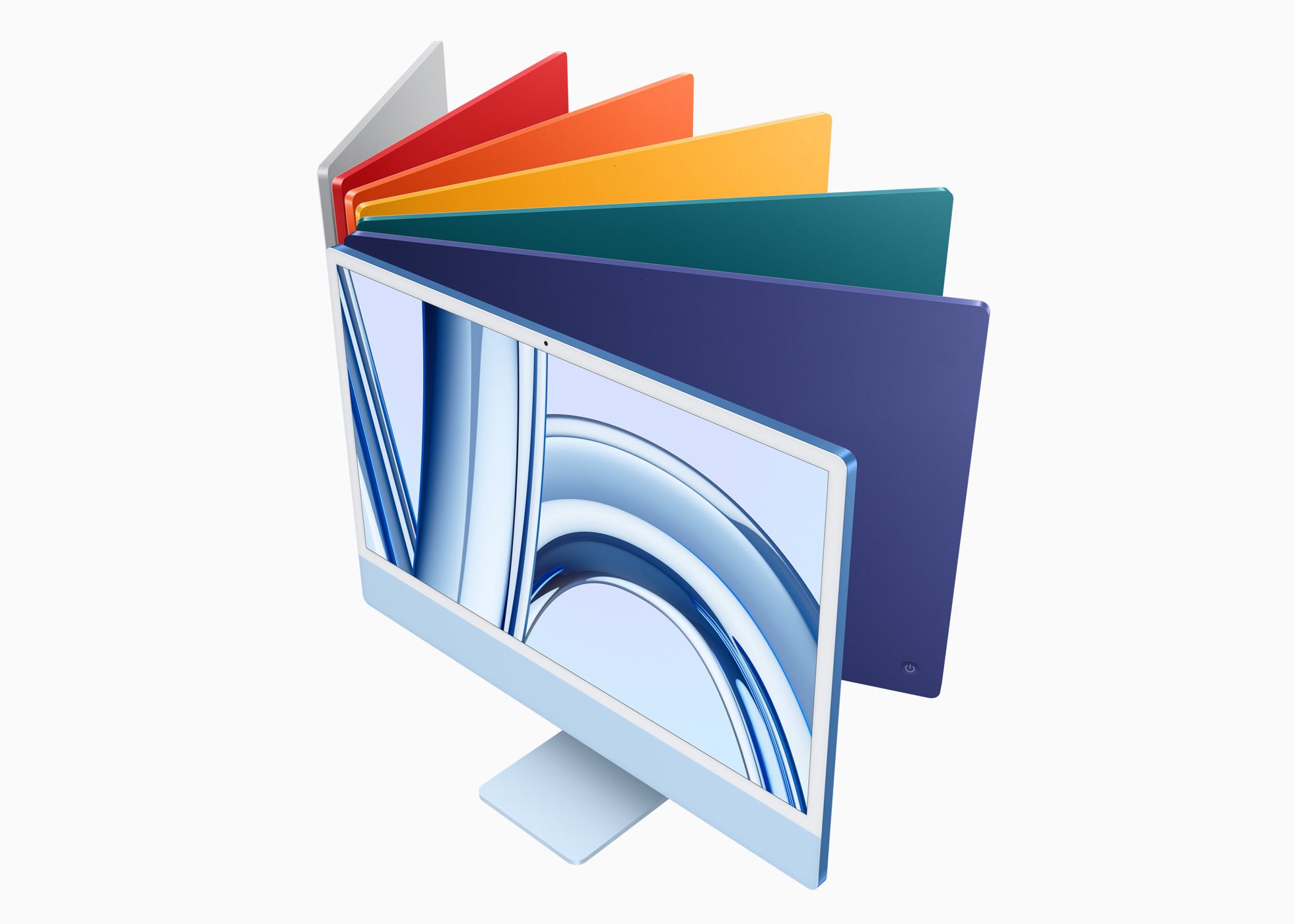 iMac in its array of seven colors
