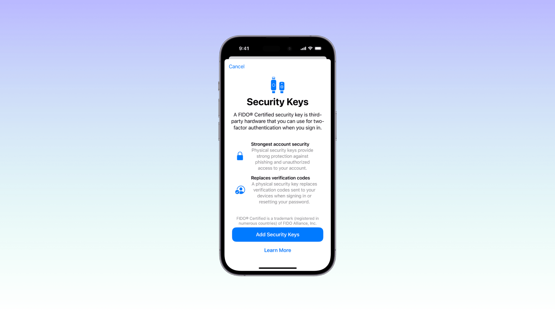 iCloud for Windows gets support for Apple ID Security Keys
