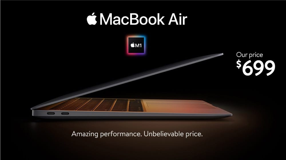 M1 MacBook Air now available via Walmart for $699