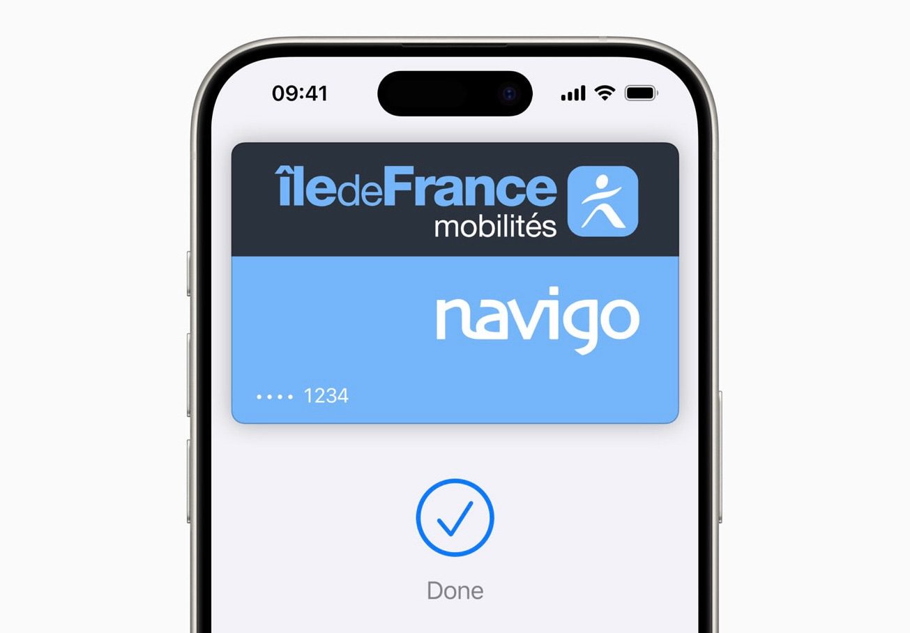 Wallet app now has support for Paris transit cards