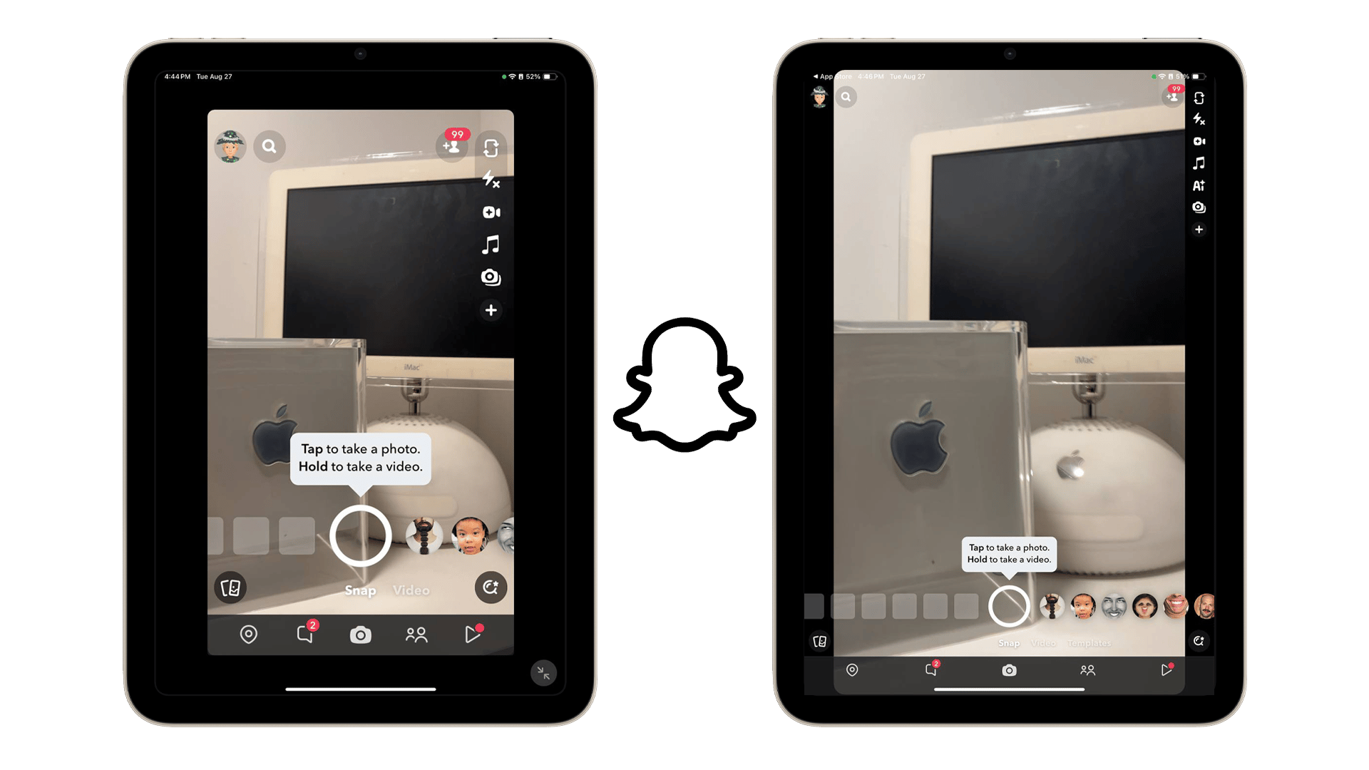 Snapchat Comparison.