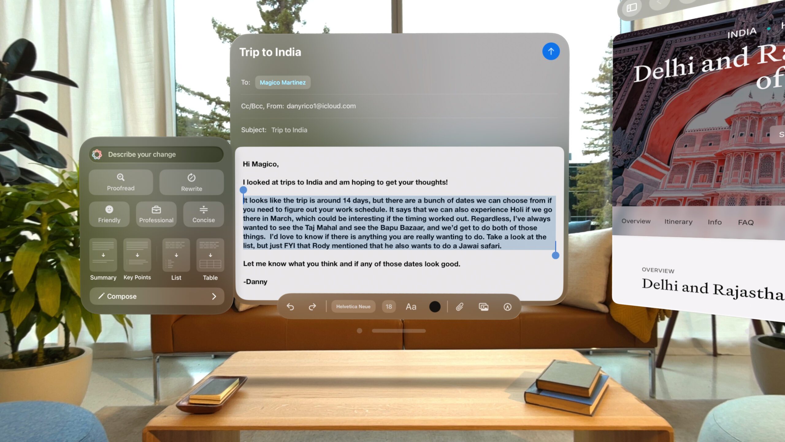 Apple Vision Pro to gain Apple Intelligence features in visionOS 2.4