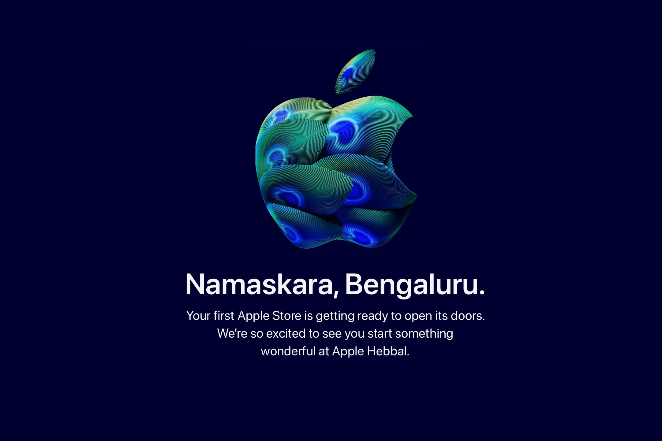 Apple Hebbal Inauguration Poster