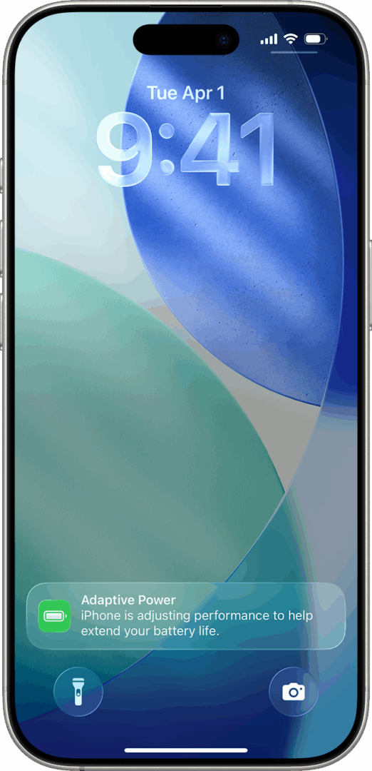iPhone 17 - iOS 26 Adaptive Power Notification