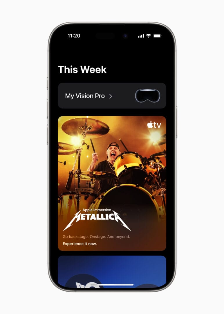 Apple Vision Pro app on iPhone