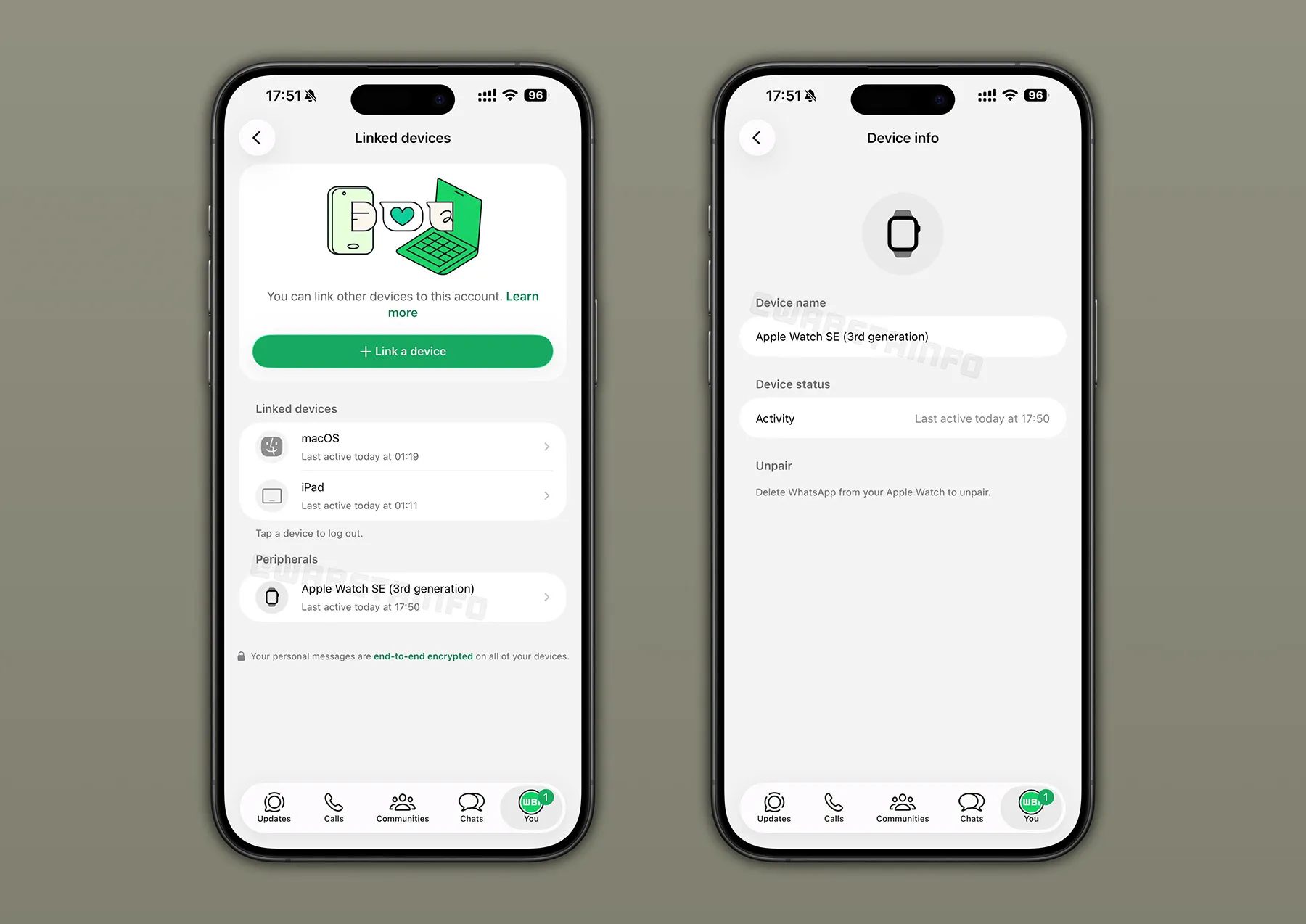 WhatsApp Connected Peripherals