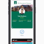 Apple brings student IDs to iPhone and Apple Watch university of vermont student ID screen 081319 carousel
