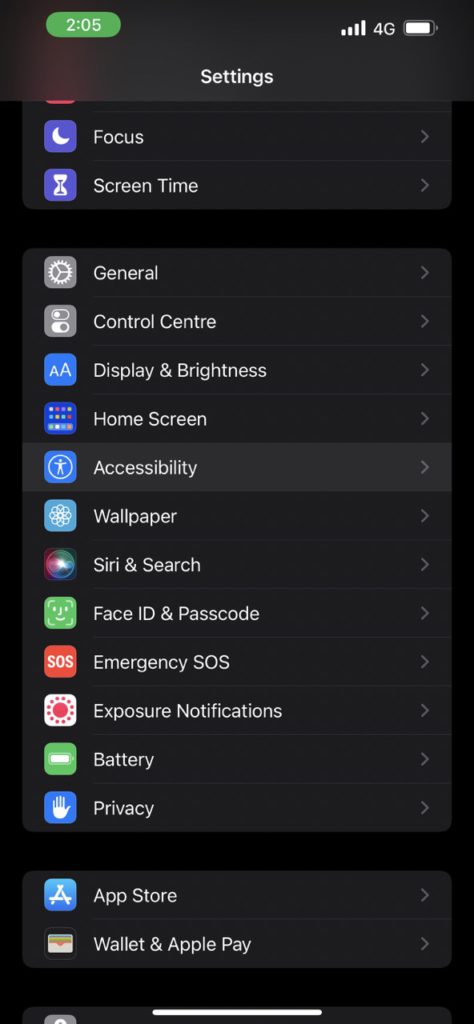 Accessibility Setting