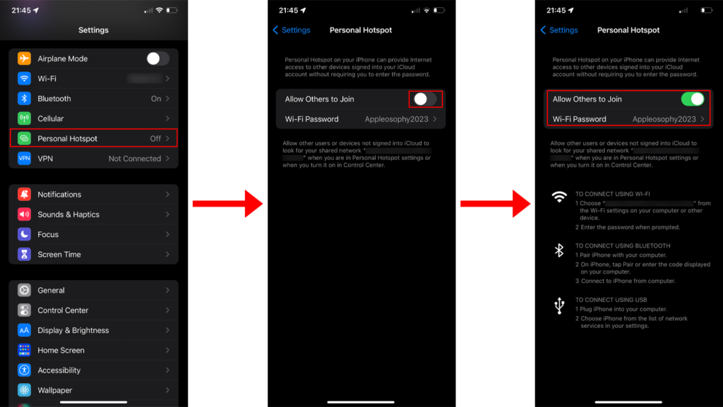 iPhone Personal Cellular Hotspot How To