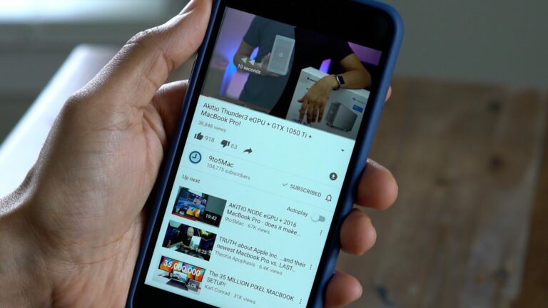 Image of iPhone with YouTube