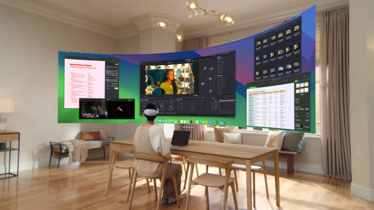 Press image for visionOS 2 showcasing Mac Virtual Display