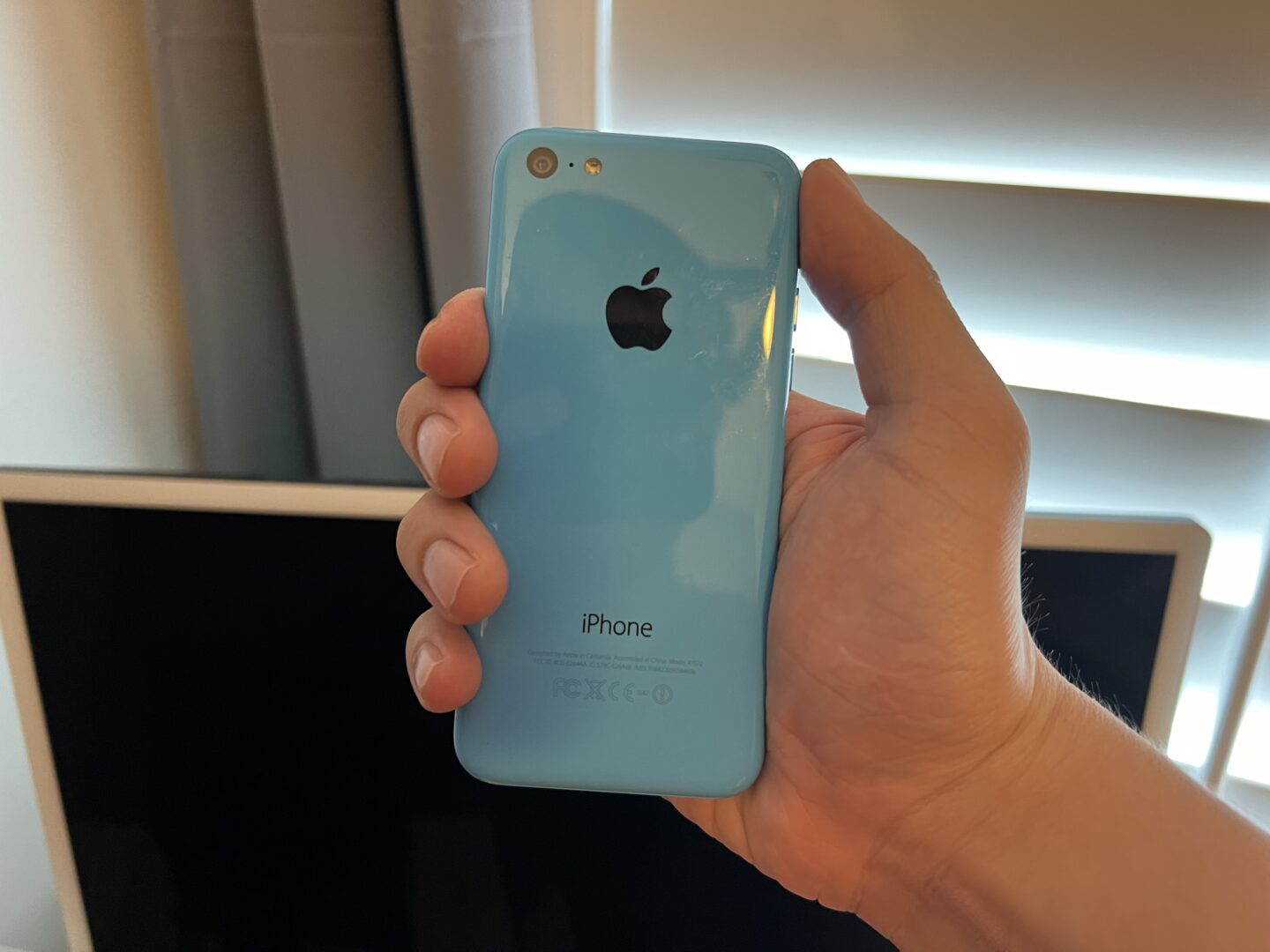 The iPhone 5C famously used an "unapologetically" plastic case that comes in five fun colors.