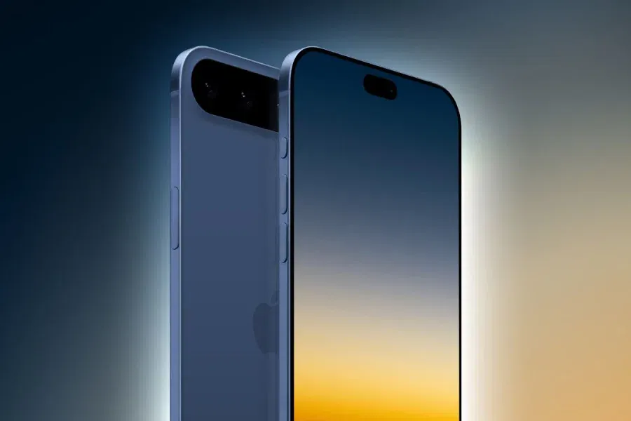 iPhone 17 "Slim" mockup/concept by MacRumors